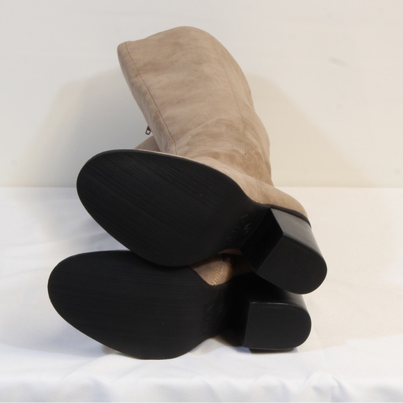 MIA Ashley Tan Suede Knee HIgh Riding Zipper Boot - Picture 8 of 8